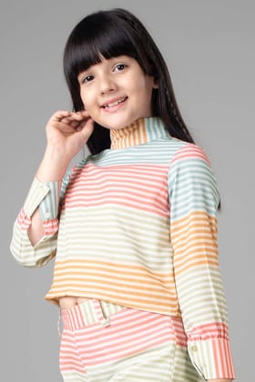 High Neck Stripes Top For Girls-1 Year / Apricot Orange / KTP023-DPMG054-1-NILL-NILL-NILL-NILL-THY01-FS01-NILL-BT02/BT014-10/2-NILL-NILL