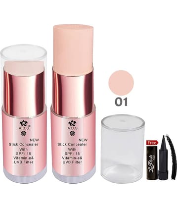 ADS Contour & Highlight-01 Stick Concealer Rose Ivory SPF 15 mL