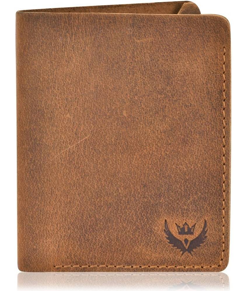 Lorenz Brown 100% Leather Men's RFID Wallet ( Pack of 1 )