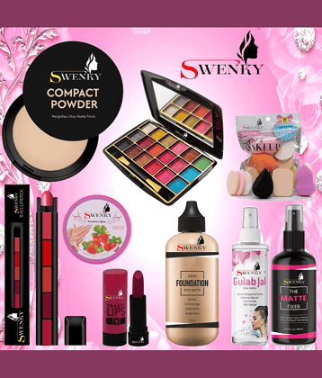 swenky glam makeup kit (Pack of 9)