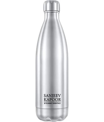 Classic Essenitals Silver Steel Flask ( 1000 ml )