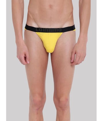 La Intimo - Yellow LISL031 Cotton Blend Mens Briefs ( Pack of 1 ) - None