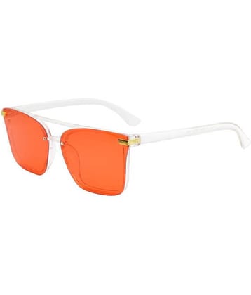 Peter Jones - White Square Sunglasses ( Pack of 1 )