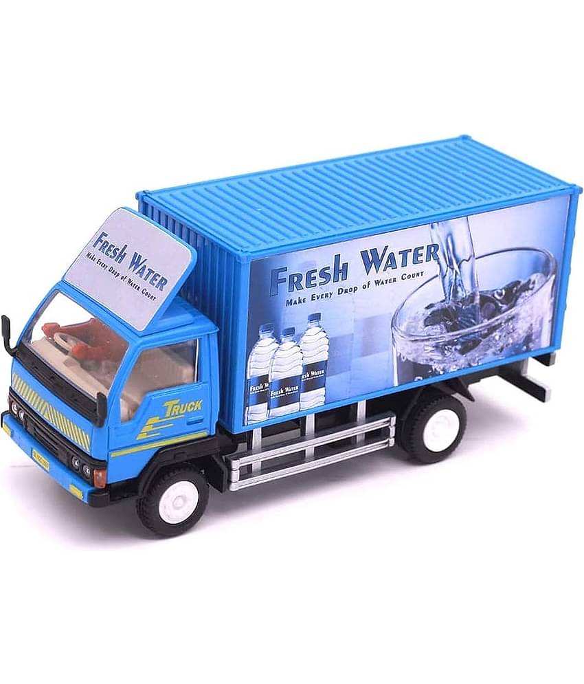 Fresh Water Truck Blue with 2 Tail Doors That Open and Close - Pull Back Action - Excellent Detailing