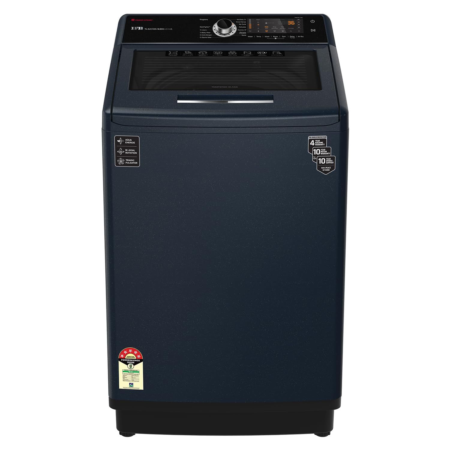 IFB 9.0 Kg Fully-Automatic Top Loading Washing Machine (TL-S4RBS 9.0 Kg Aqua, Royal Blue, 2X Power Steam, 4 Years Comprehensive Warranty) IFB 9.0 Kg Fully-Automatic Top Loading Washing Machine (TL-S4RBS 9.0 Kg Aqua, Royal Blue, 2X Power Steam, 4 Years Co