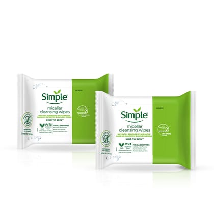 Micellar Wipes Combo 2-Pack(25 Wipes + 25 Wipes)