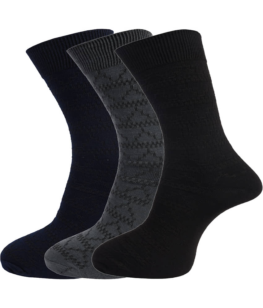 Dollar Multi Formal Full Length Socks Pack of 3