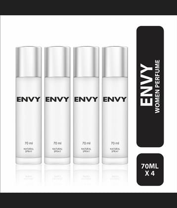Envy Natural Spray Perfume Premium & Long Lasting Eau de Parfum - For Women 70 ml (Pack of 4)