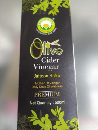 OLive Cider Vinegar Jaitoon sirka 'mother of vinegar Daily dose of wellness Premium 
