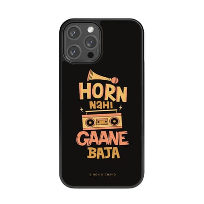 Horn nhi gaane baja Glass Phone Case