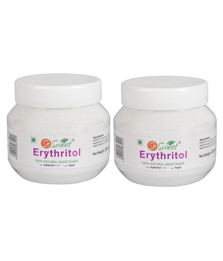 So Sweet Erythritol 100% Natural Sweetener 400gm for Diabetes - Sugar free (PO2) (200gm Each)