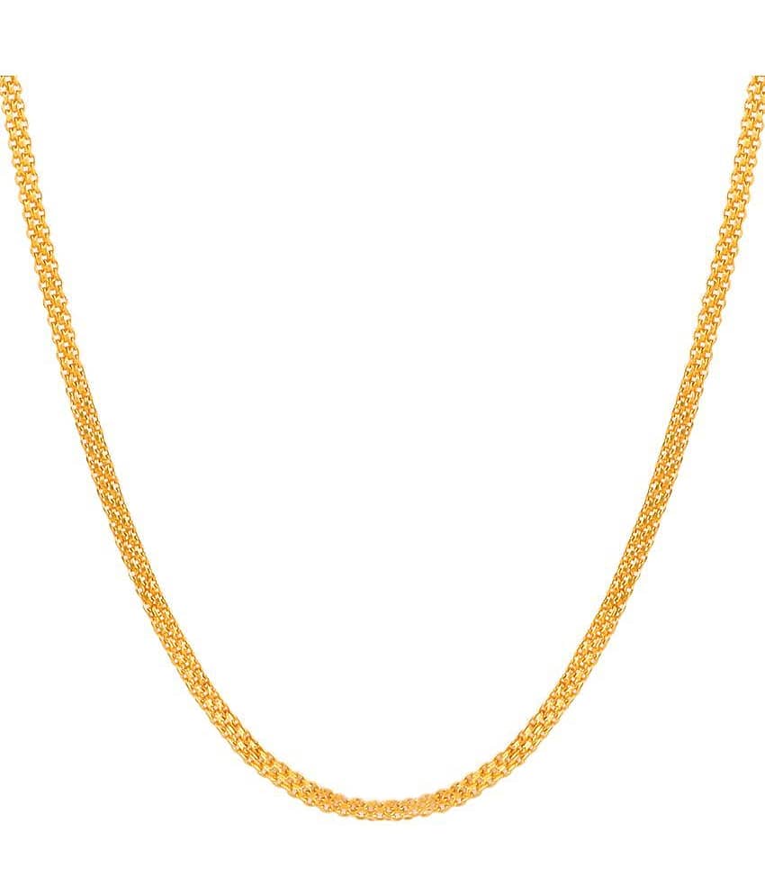 FASHION FRILL Gold Plated Chain ( Set of 1 )