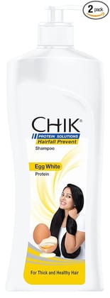 Chik Protein Solution Hairfall Prevent Shampoo With Goodness Of Egg White For Thick And Healthier Hair For Men and Women340ml