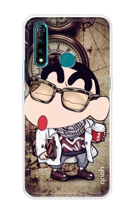 Nerdy Shinchan Soft Cover for Vivo Z5X