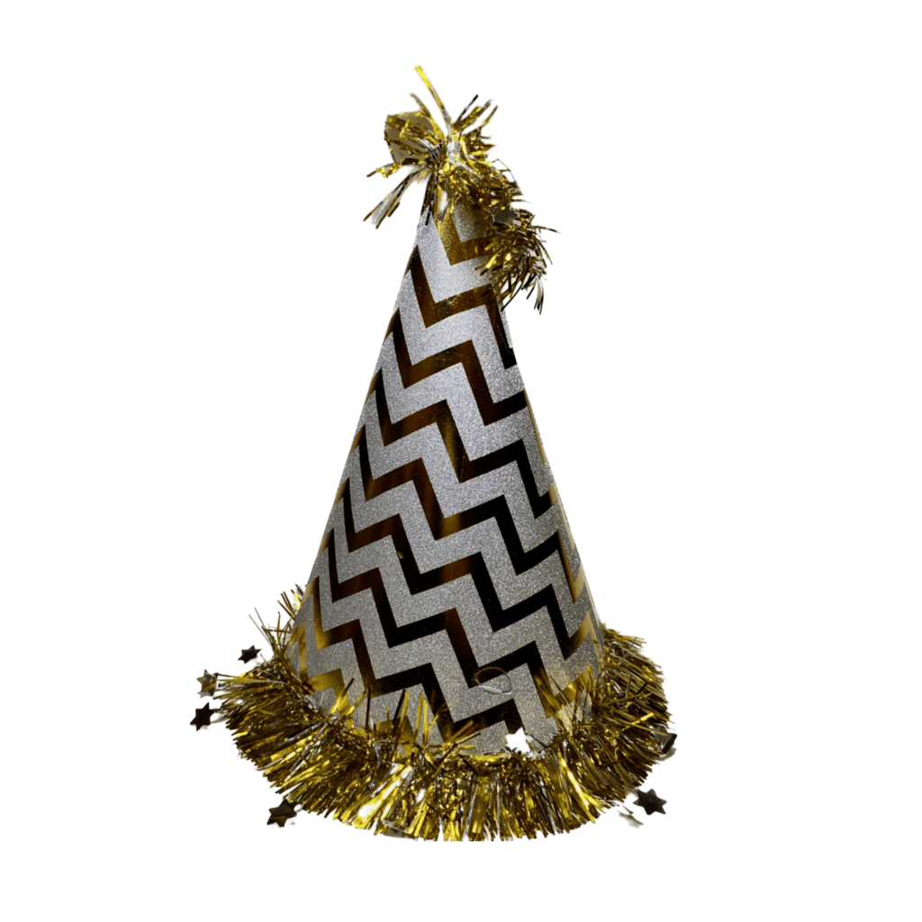 Silver Hat w/Star Swirl Bottom - Party and Festive Needs | Buy online on ZillyBuy