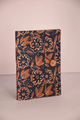 Handmade Fabric Diary with Button Closure