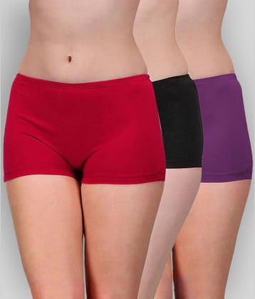 Softskin Pack of 3 Cotton Solid Women's Briefs ( Multi Color )