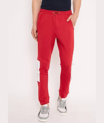 GET GOLF Red Cotton Blend Men's Joggers ( Pack of 1 )