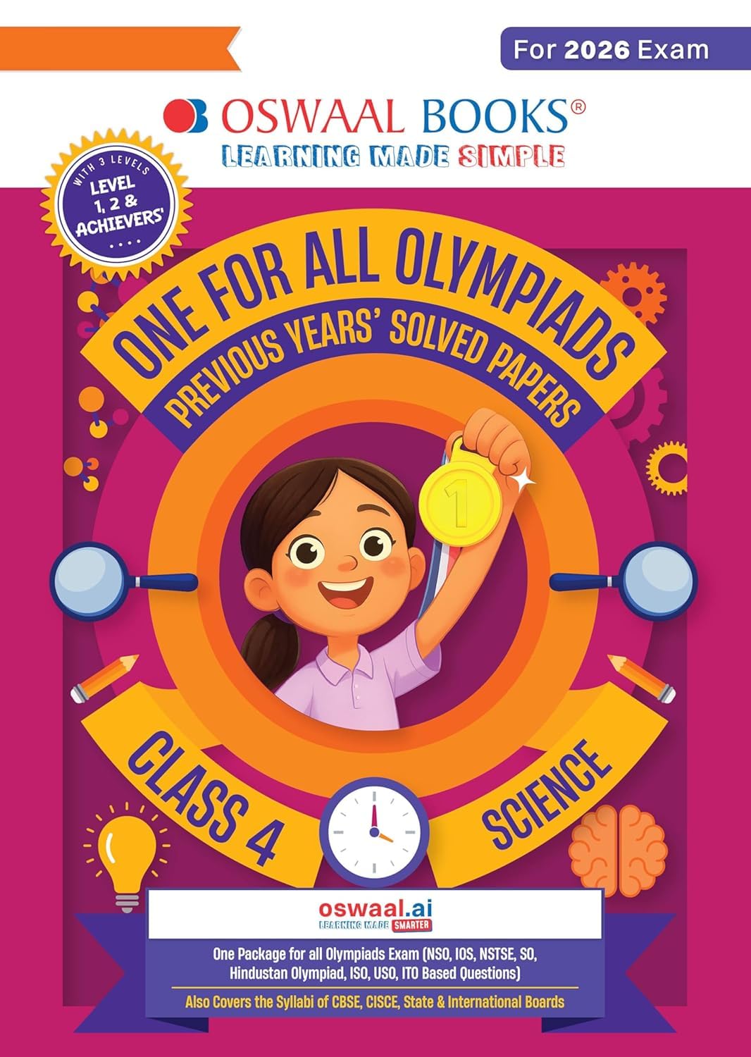 OSWAAL ONE FOR ALL OLYMPIADS SCIENCE CLASS 4 FOR 2026 EXAMS ||With Sample Practice Papers || OSOL4SCI