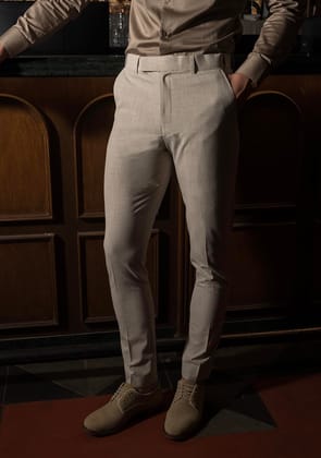 Elite Trousers in Oatmeal-S · 28 - 30''