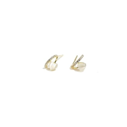 Adalgisa Studs | 925 Silver Earrings for Women-Gold