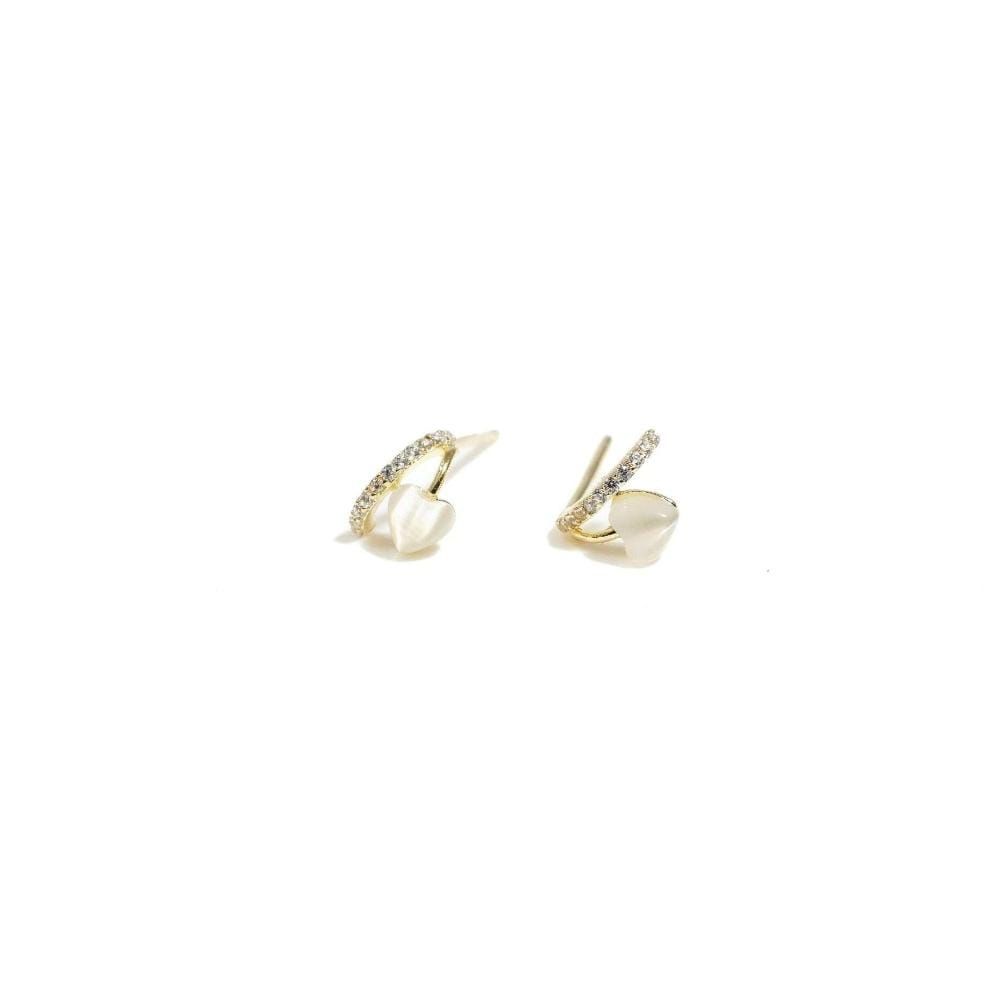 Adalgisa Studs | 925 Silver Earrings for Women-Gold