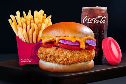 Cripsy Veg Burger Combo ( Bun Tikki)