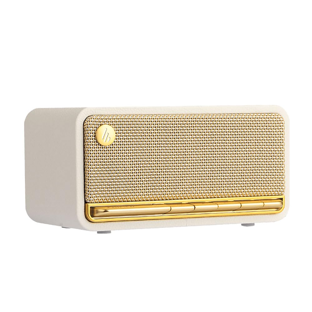 Edifier MP230 Tabletop Wireless Speaker with Stereo Sound for Outdoor Travel, 9-Hour Playtime- White