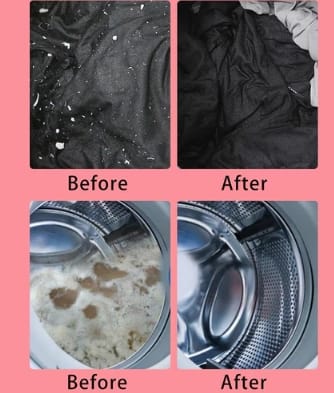 Reusable Washing Machine Floating Cylindrical Shape Lint Mesh Bag   ( 1 Pc)