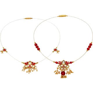 Invisible Chain 1 Layer,Dark Red and Light Red Colour, 2 Qty