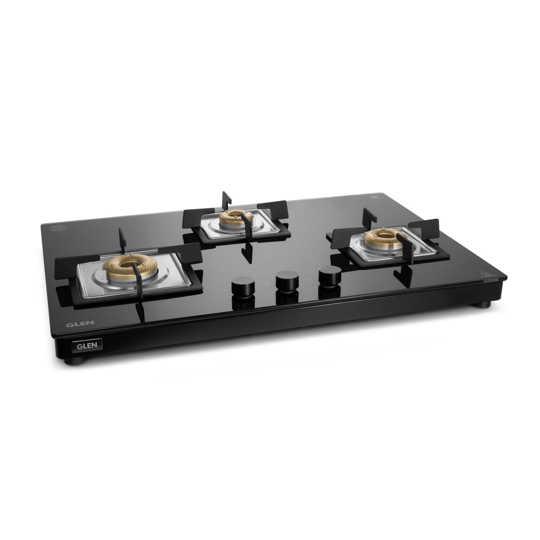 3 Burner Ultra Slim Free Standing Hob with Forged Brass Burners (BH1073USBL75)
