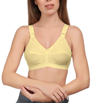 Eve's Beauty Women Full Coverage Bra-30C / Beige / Cotton