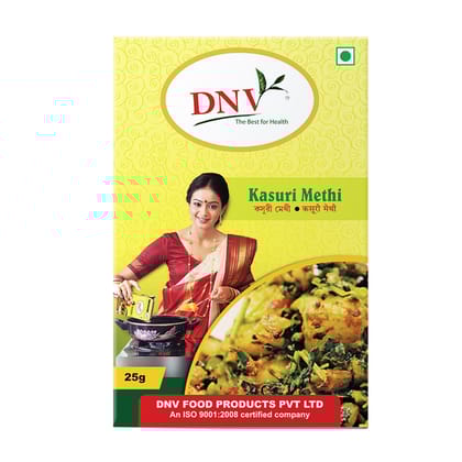 DNV Foods Kasuri Methi Box, 25 gm