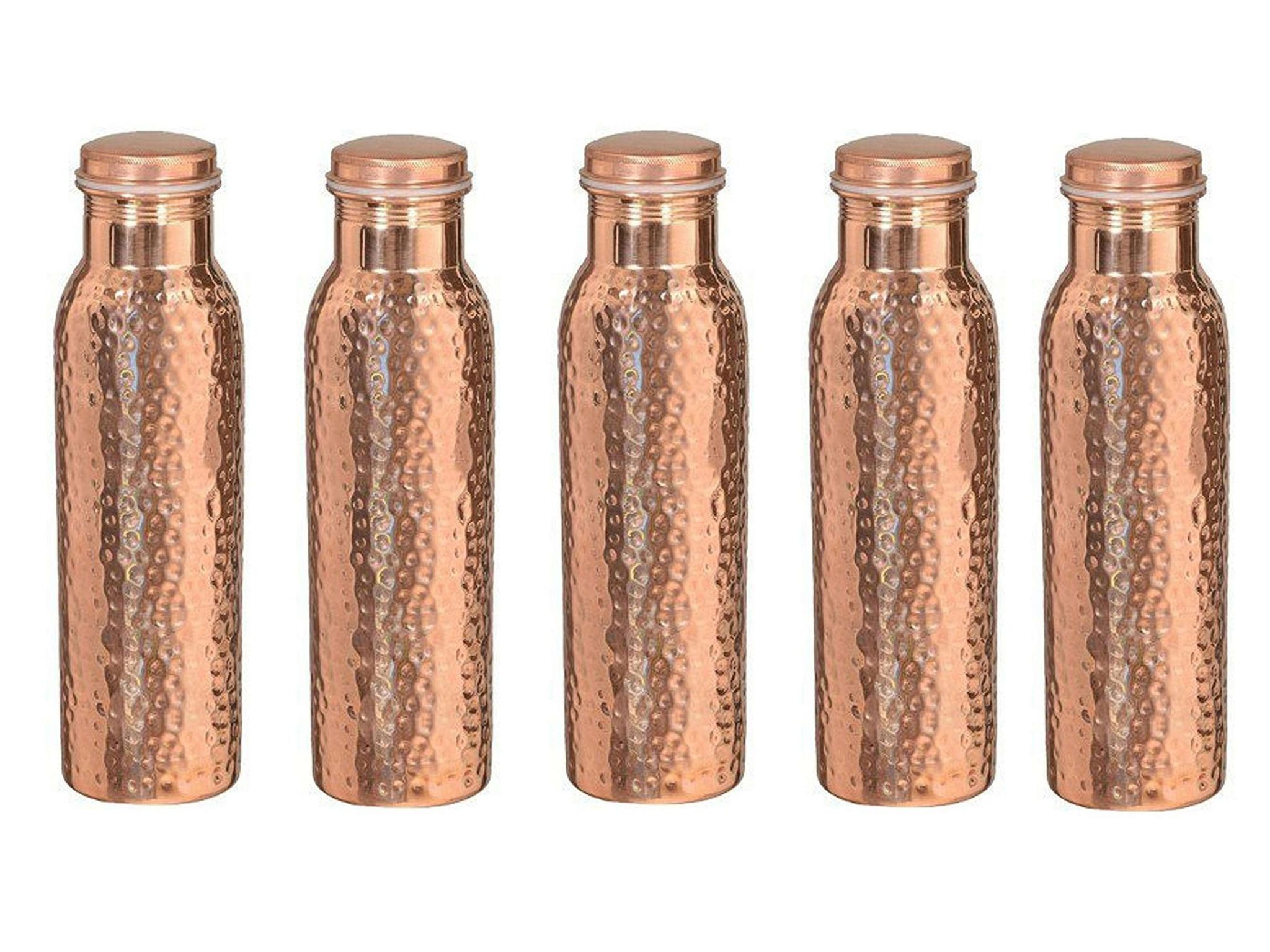 Imago Hammered Copper Bottle 1 ltr (Pack of 5)