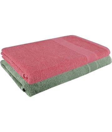Dollar Cotton Striped 500 -GSM Bath Towel ( Pack of 2 ) - Multicolor