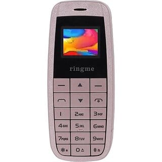 Ringme R1+ Micro 1  (Dual Sim, 0.66 Inch Display, 800mAh Battery, Gold)