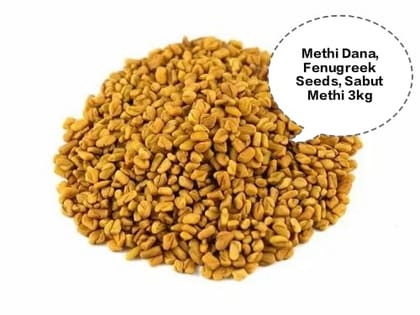 Methi Dana, Fenugreek Seeds, Sabut Methi, Methi Seeds, Whole Fenugreek 3kg