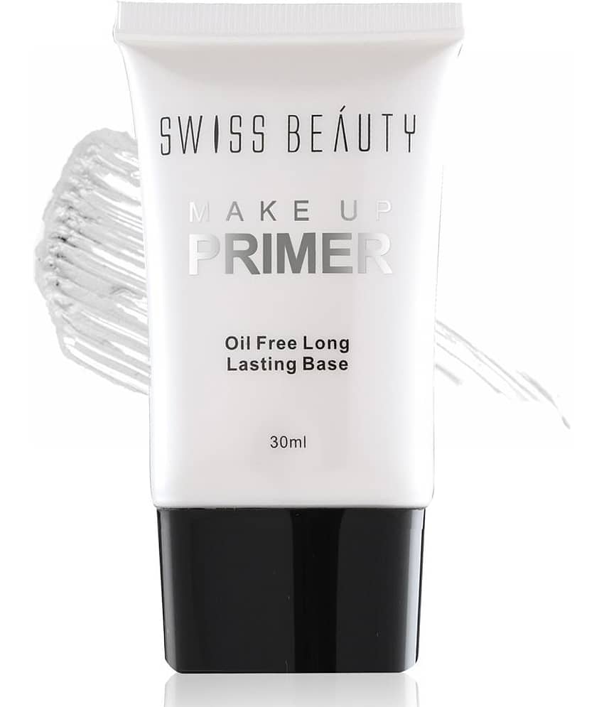 Swiss Beauty Primer Oil Free Long Lasting Face Primer (White), 30ml