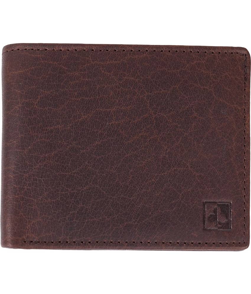 CIMONI Brown Leather Men's Two Fold Wallet ( Pack of 1 )