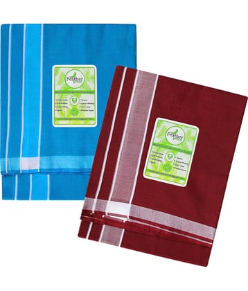 Feather Green Multi Dhoti