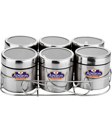 APEIRON BIG MASALA DABBA Steel Spice Container Set of 6 400 mL