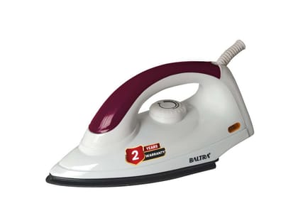 BALTRA Smooth+Dry Iron Press 1000 Watt, Variable Temperature Control, Cool Touch Body, Light Weight, Easy Handle Grip, Cotton Braided Swivel Cord