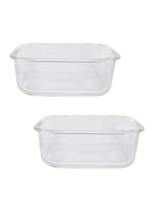 Borosilicate Food Containers (Pack of 2 - 800ml & 1200ml)