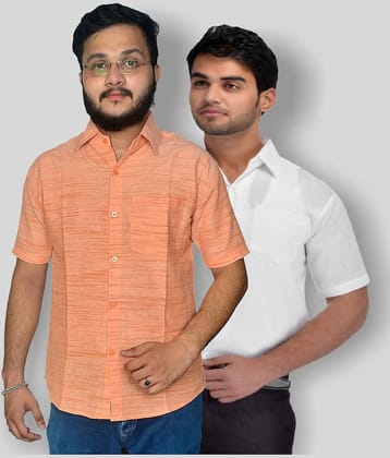 DESHBANDHU DBK - Multicolor Cotton Regular Fit Men's Formal Shirt (Pack of 2)