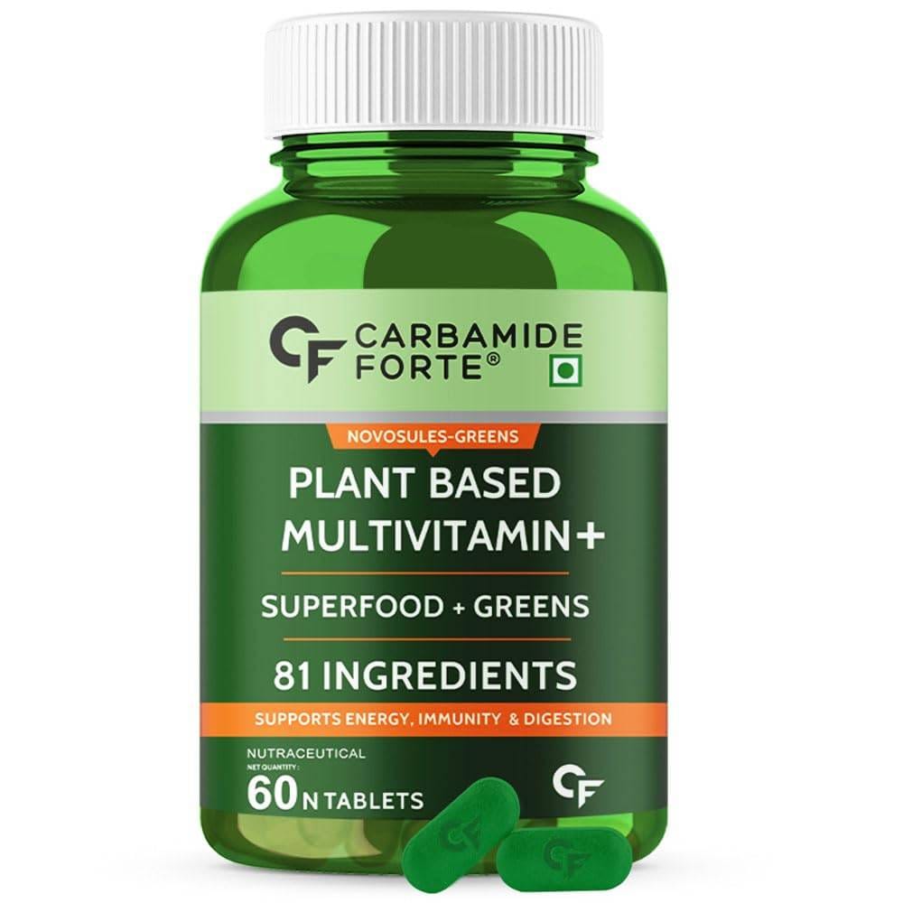 Carbamide Forte Plant Based Multivitamin for Men & Women  | 60 Veg Tablets