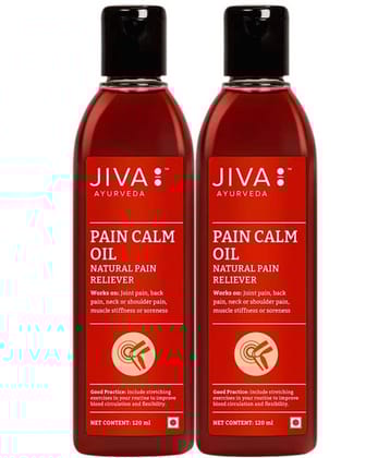 Jiva Pain Calm Oil For Joint Pain -120ml (Pack of 2)