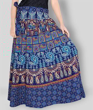 Sttoffa - Blue Cotton Women's Wrap Skirt ( Pack of 1 )