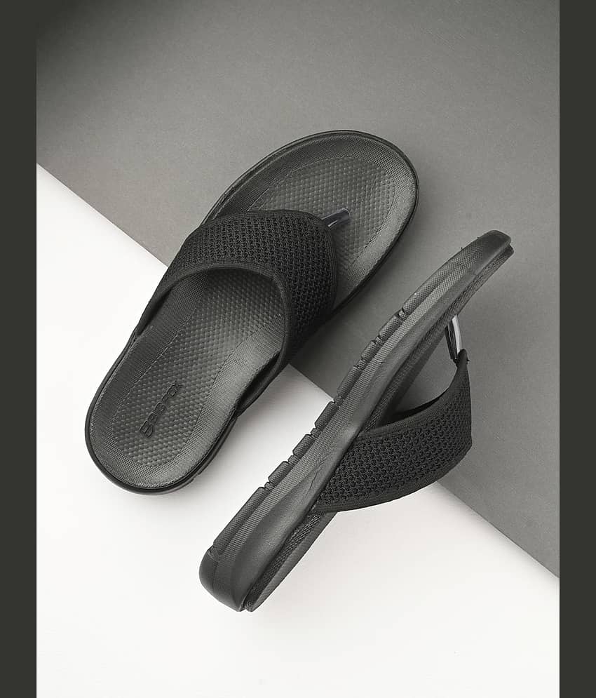 Big Fox Black Men's Thong Flip Flop