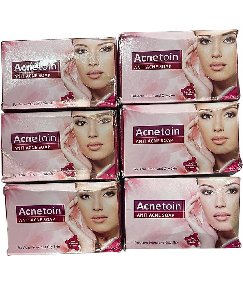 Acnetoin Anti Acne Soap , 75 Gm each ( Pack Of 6)