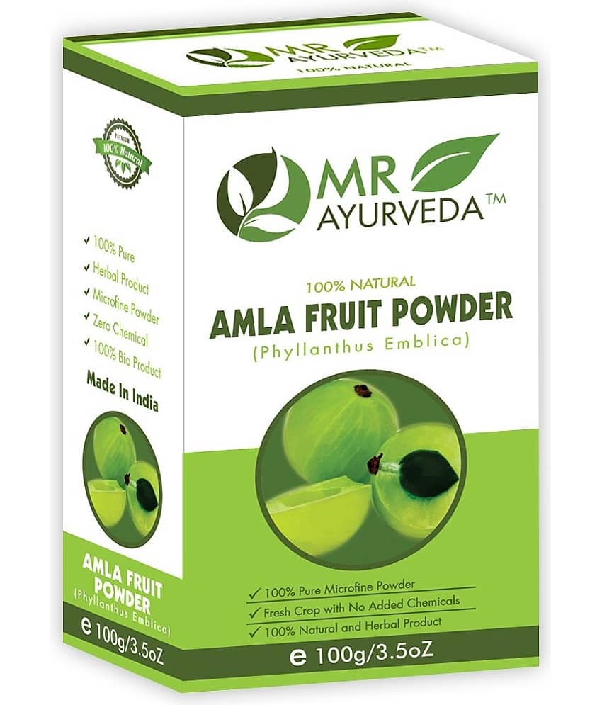 MR Ayurveda 100% Pure Amla Powder for Hair & Skin Hair Scalp Treatment 100 g